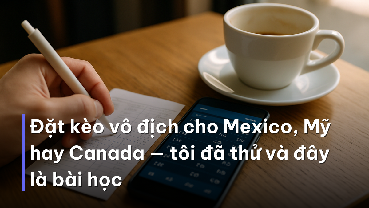 Đặt kèo vô địch cho Mexico, Mỹ hay Canada — tôi đã thử và đây là bài học Phiếu cược kèo đội chủ nhà World Cup 2026 trên bàn cà phê