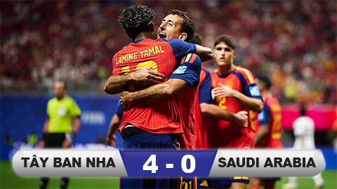 Kết quả Tây Ban Nha 4-0 Ả Rập Xê Út: Yamal ghi bàn đầu tiên ở World Cup
