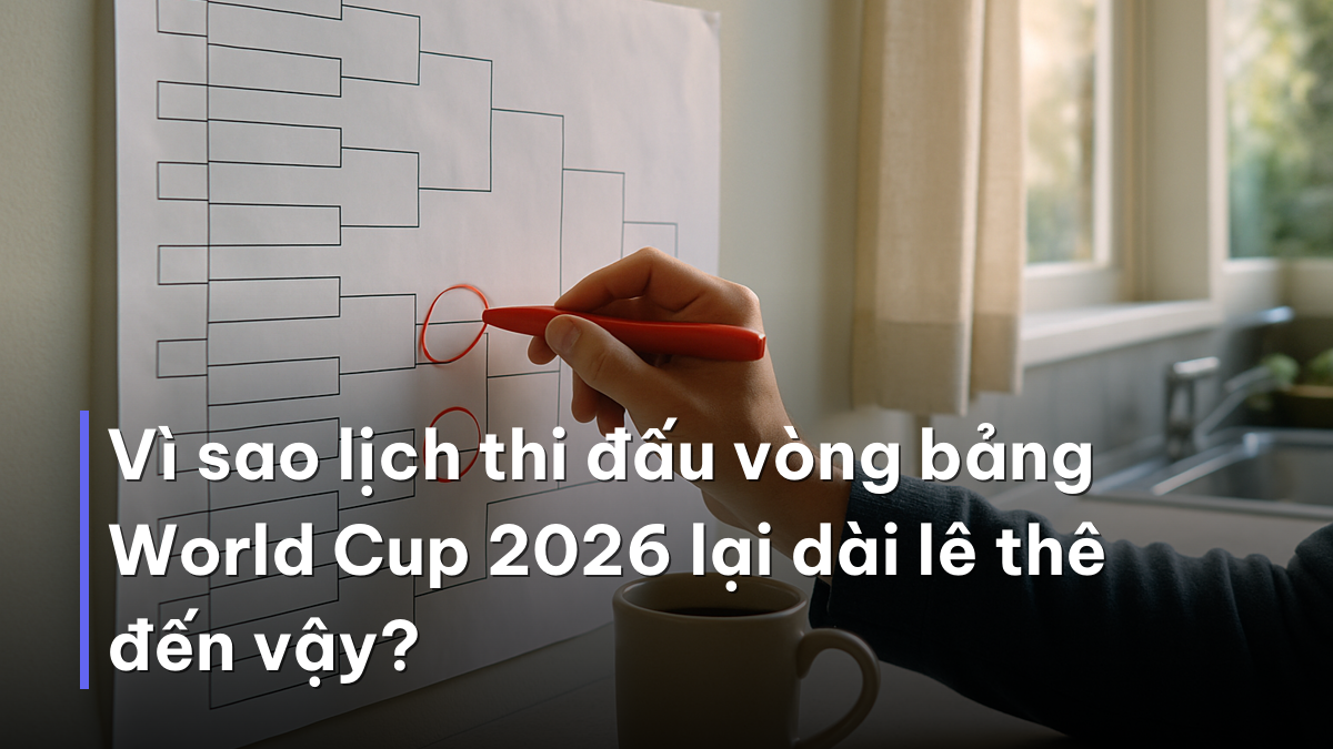 Vì sao lịch thi đấu vòng bảng World Cup 2026 lại dài lê thê đến vậy? Lên kế hoạch theo lịch thi đấu vòng bảng World Cup 2026 trên bảng treo tường