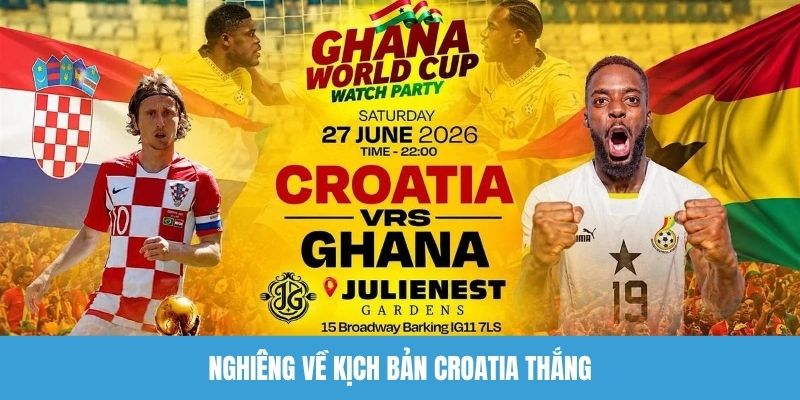 Nghiêng về kịch bản tuyển Croatia thắng