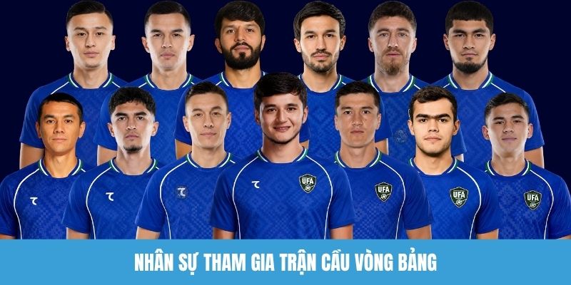 Nhân sự tham gia trận cầu vòng bảng