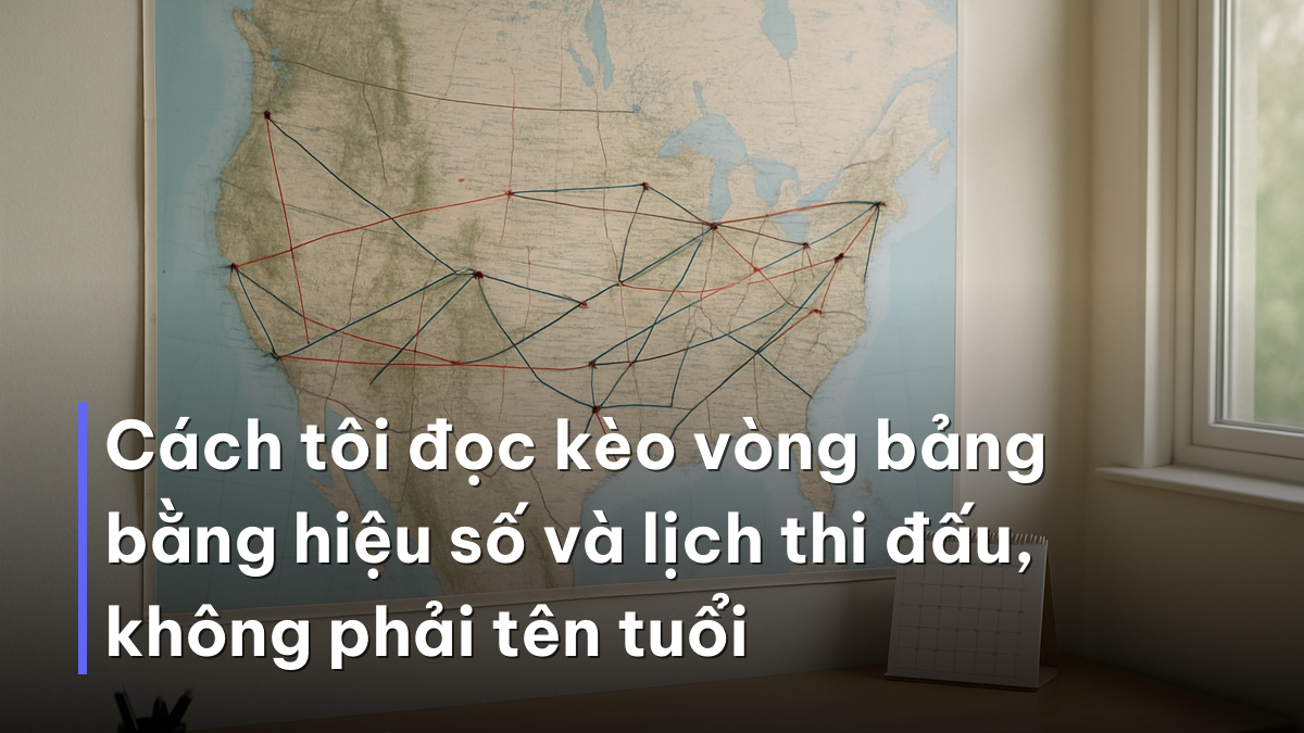 Cách tôi đọc kèo vòng bảng bằng hiệu số và lịch thi đấu, không phải tên tuổi Phân tích lịch di chuyển khi soi kèo bảng đấu World Cup 2026