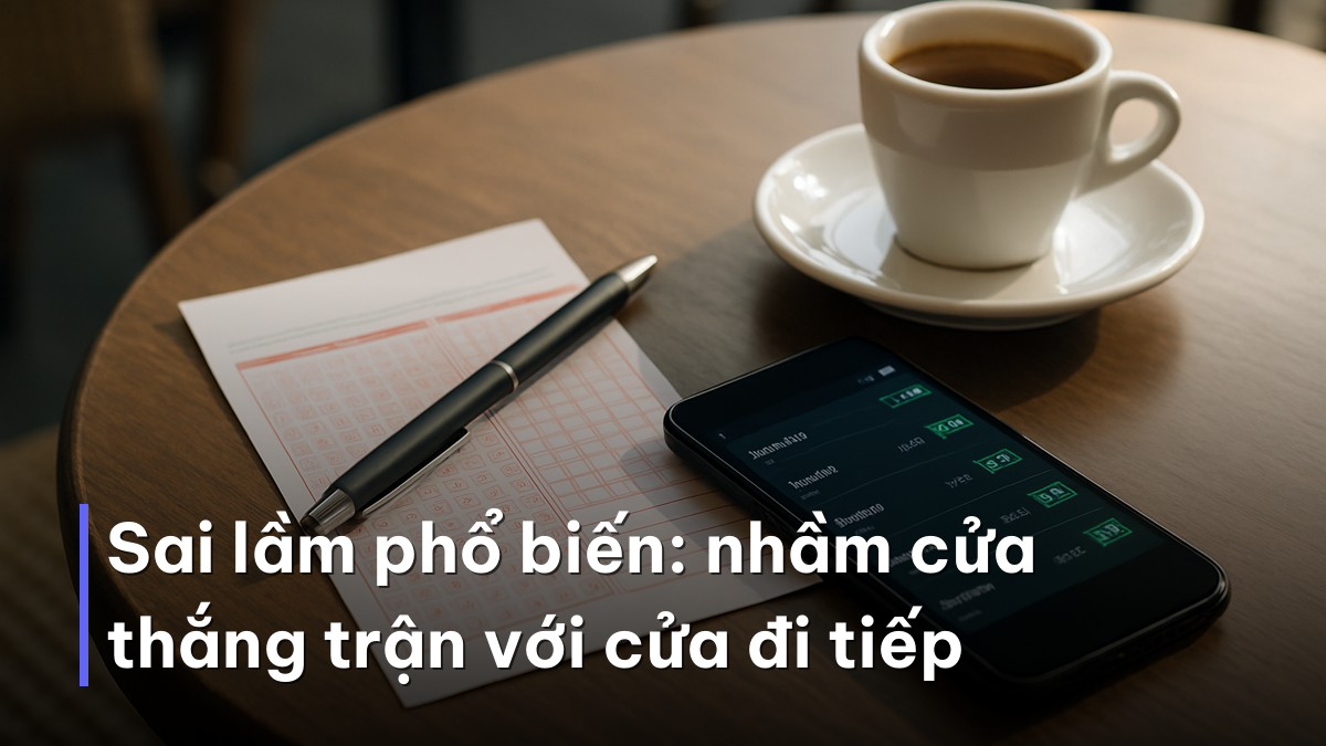 Sai lầm phổ biến: nhầm cửa thắng trận với cửa đi tiếp Phân biệt cửa thắng và đi tiếp khi soi kèo bảng đấu World Cup 2026