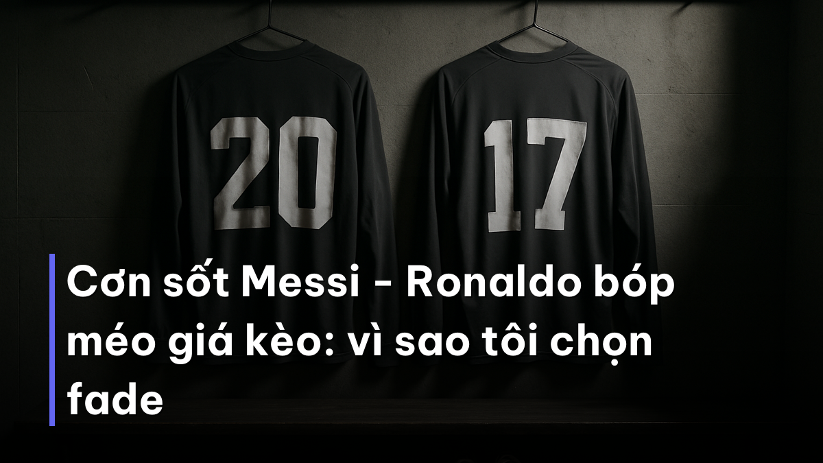 Cơn sốt Messi - Ronaldo bóp méo giá kèo: vì sao tôi chọn fade Phòng thay đồ minh hoạ kèo cầu thủ ghi bàn World Cup 2026 và cơn sốt ngôi sao