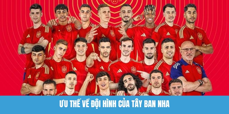 Ưu thế về đội hình của Tây Ban Nha