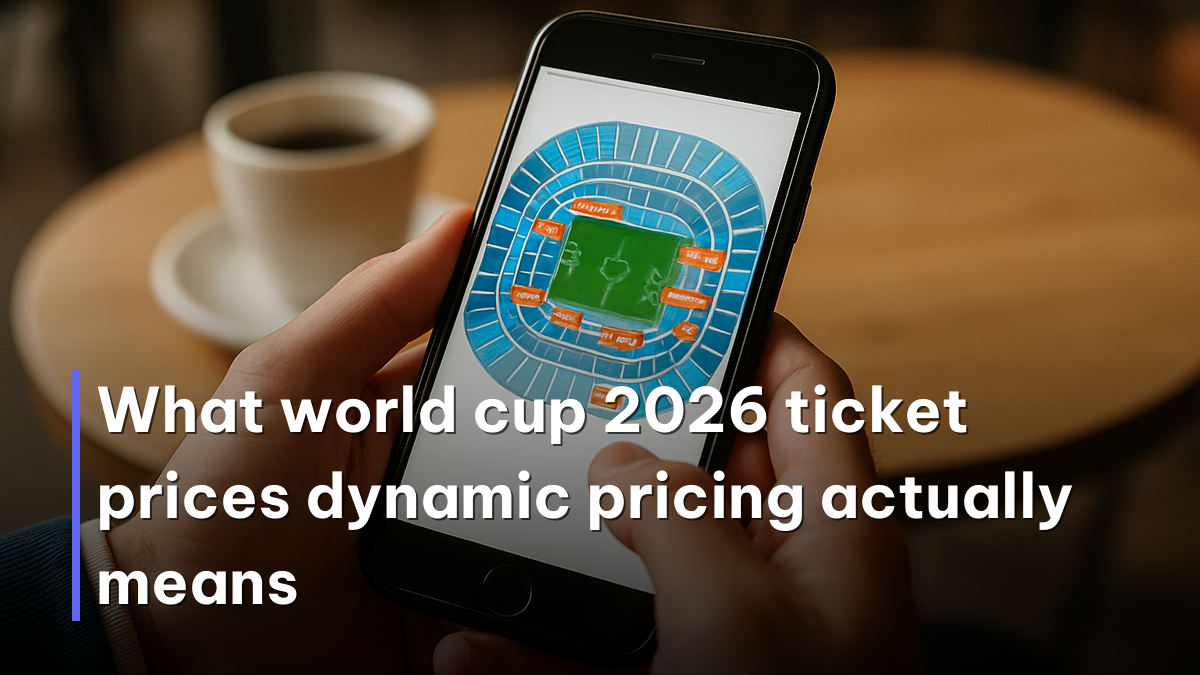 World cup 2026 ticket prices dynamic pricing shown on a phone seat map