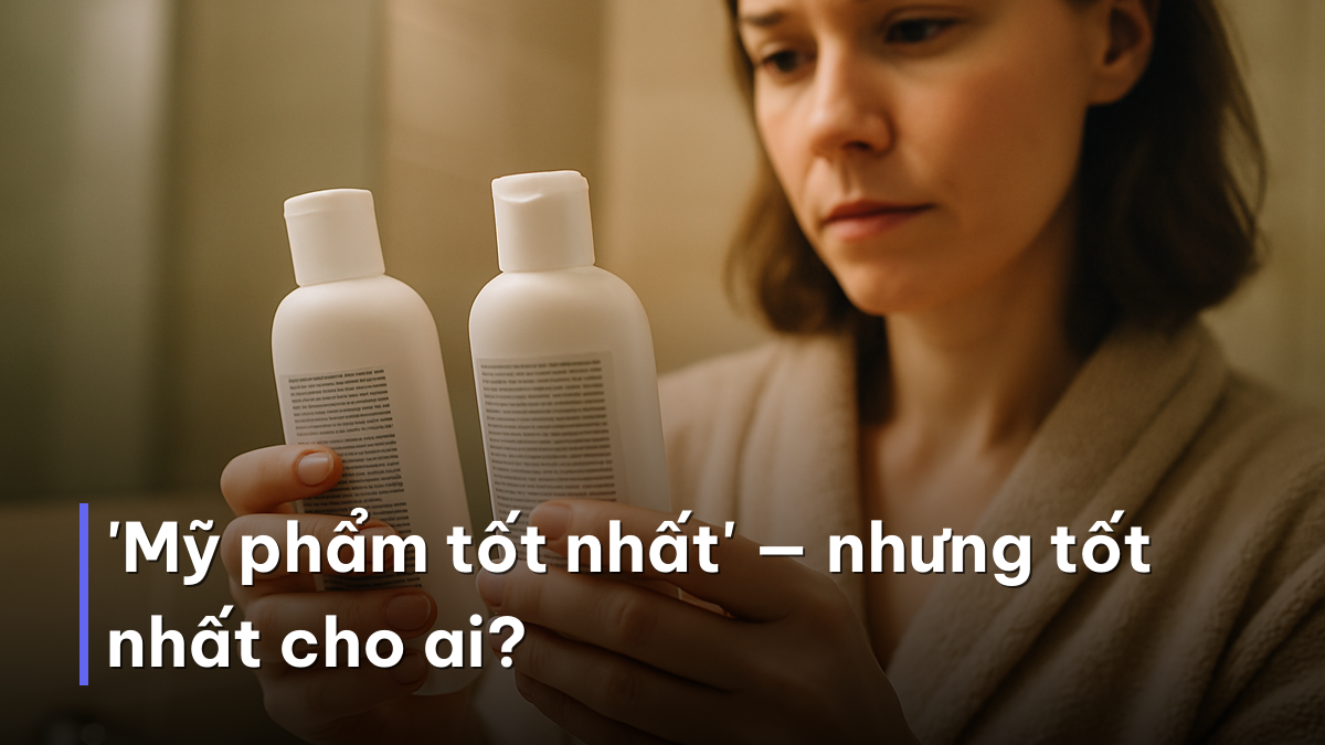 'Mỹ phẩm tốt nhất' — nhưng tốt nhất cho ai? So sánh hai sản phẩm để tìm mỹ phẩm tốt nhất cho làn da riêng