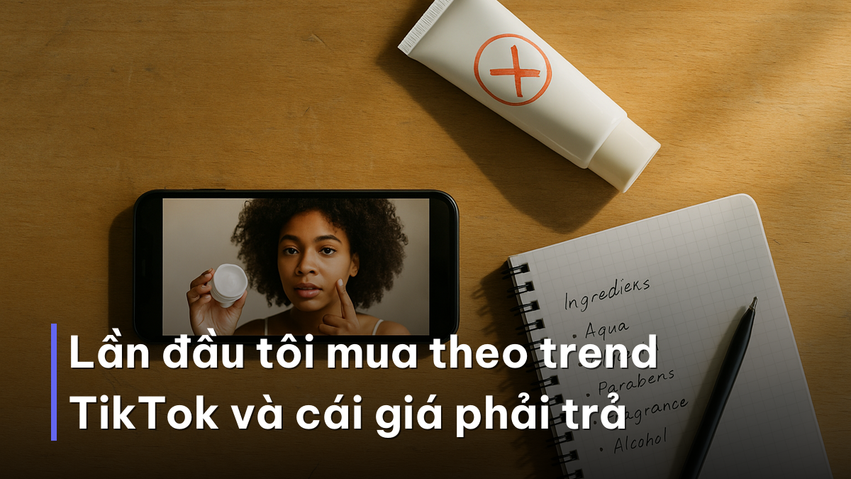 Lần đầu tôi mua theo trend TikTok và cái giá phải trả Mua mỹ phẩm tốt nhất theo trend mạng xã hội và bài học phải trả giá