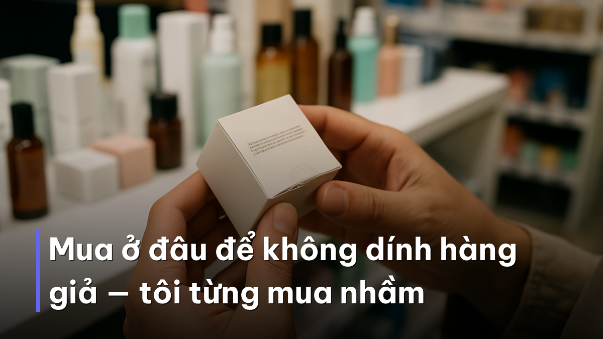 Mua ở đâu để không dính hàng giả — tôi từng mua nhầm Kiểm tra để mua mỹ phẩm tốt nhất chính hãng tránh hàng giả