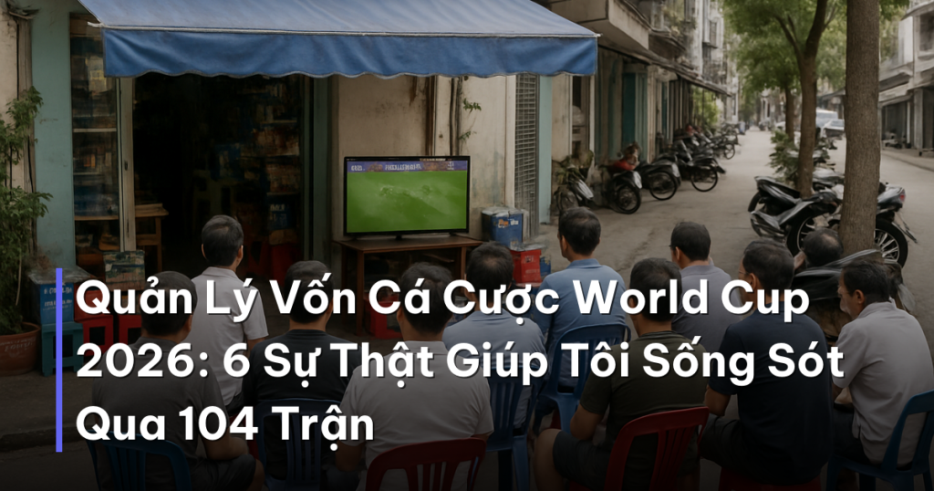Quản Lý Vốn Cá Cược World Cup 2026: 6 Sự Thật Giúp Tôi Sống Sót Qua 104 Trận
