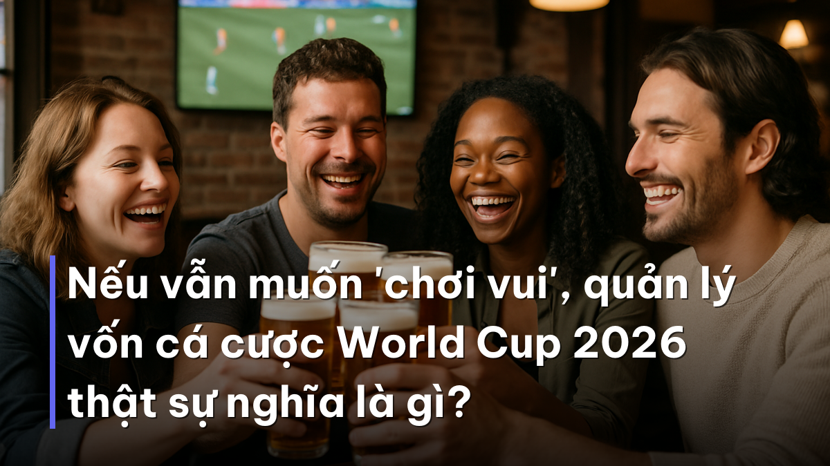 Nếu vẫn muốn 'chơi vui', quản lý vốn cá cược World Cup 2026 thật sự nghĩa là gì? Bạn bè xem bóng cùng nhau, cách lành mạnh thay cho quản lý vốn cá cược World Cup 2026