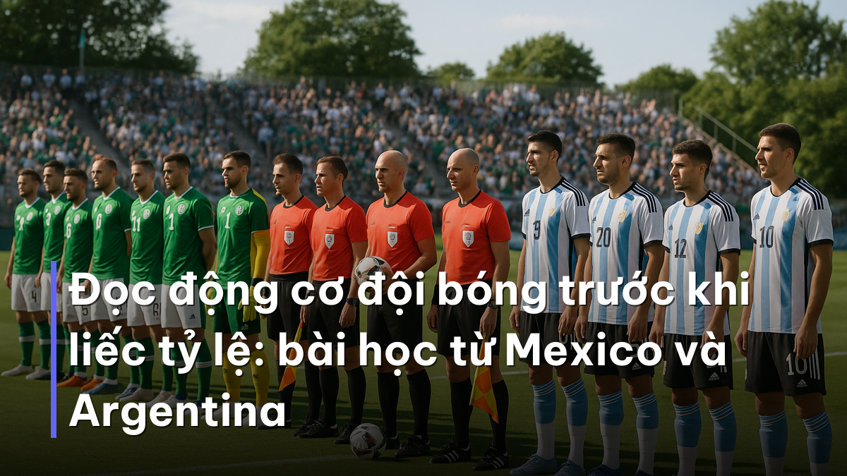 Đọc động cơ đội bóng trước khi liếc tỷ lệ: bài học từ Mexico và Argentina Hai đội xếp hàng trong trận soi kèo giao hữu trước World Cup 2026