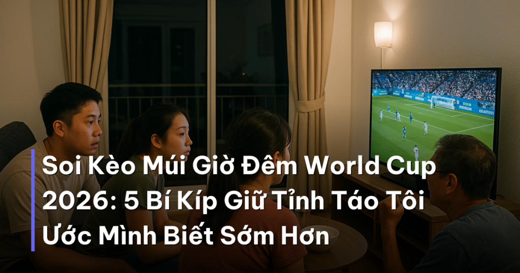 Soi Kèo Múi Giờ Đêm World Cup 2026: 5 Bí Kíp Giữ Tỉnh Táo Tôi Ước Mình Biết Sớm Hơn