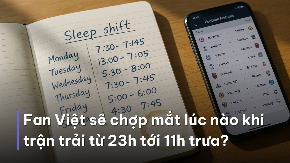Fan Việt sẽ chợp mắt lúc nào khi trận trải từ 23h tới 11h trưa? Lịch chia ca ngủ để soi kèo múi giờ đêm World Cup 2026